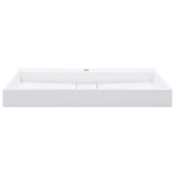 Vidaxl Washbeasin 100x46x11 cm Mineralguss Marmorguss weiß