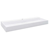 Vidaxl Washbeer 120x46x11 cm Mineralguss Marmorguss Weiß