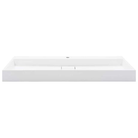 Vidaxl Washbeer 120x46x11 cm Mineralguss Marmorguss Weiß