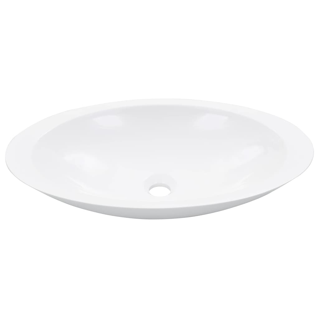 WADAXL WASHBASIN 59,3x35,1x10,7 cm Minerální lití mramor White