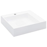 Vidaxl Washbasin 50x50x12.3 cm Minerale Caschi di marmo Bianco