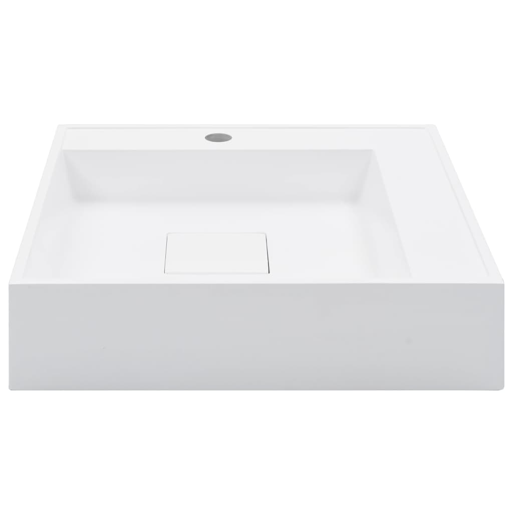 Vidaxl Washbasin 50x50x12.3 cm Minerale Caschi di marmo Bianco