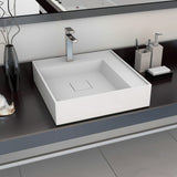 Vidaxl Washbasin 50x50x12.3 cm Minerale Caschi di marmo Bianco