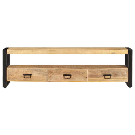 Vidaxl tv-meubel 150x30x45 cm massief mangohout