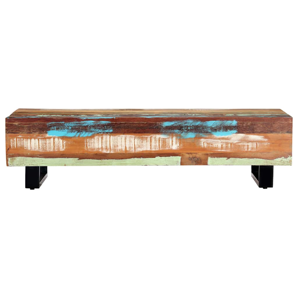 Vidaxl salontafel 120x50x30 cm massief gerecycled hout en staal