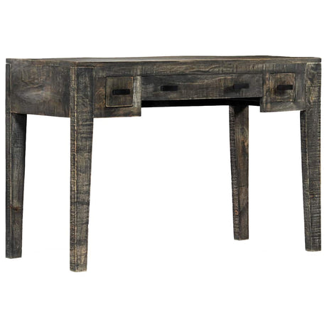 Vidaxl bureau 110x50x75 cm massief mangohout zwart