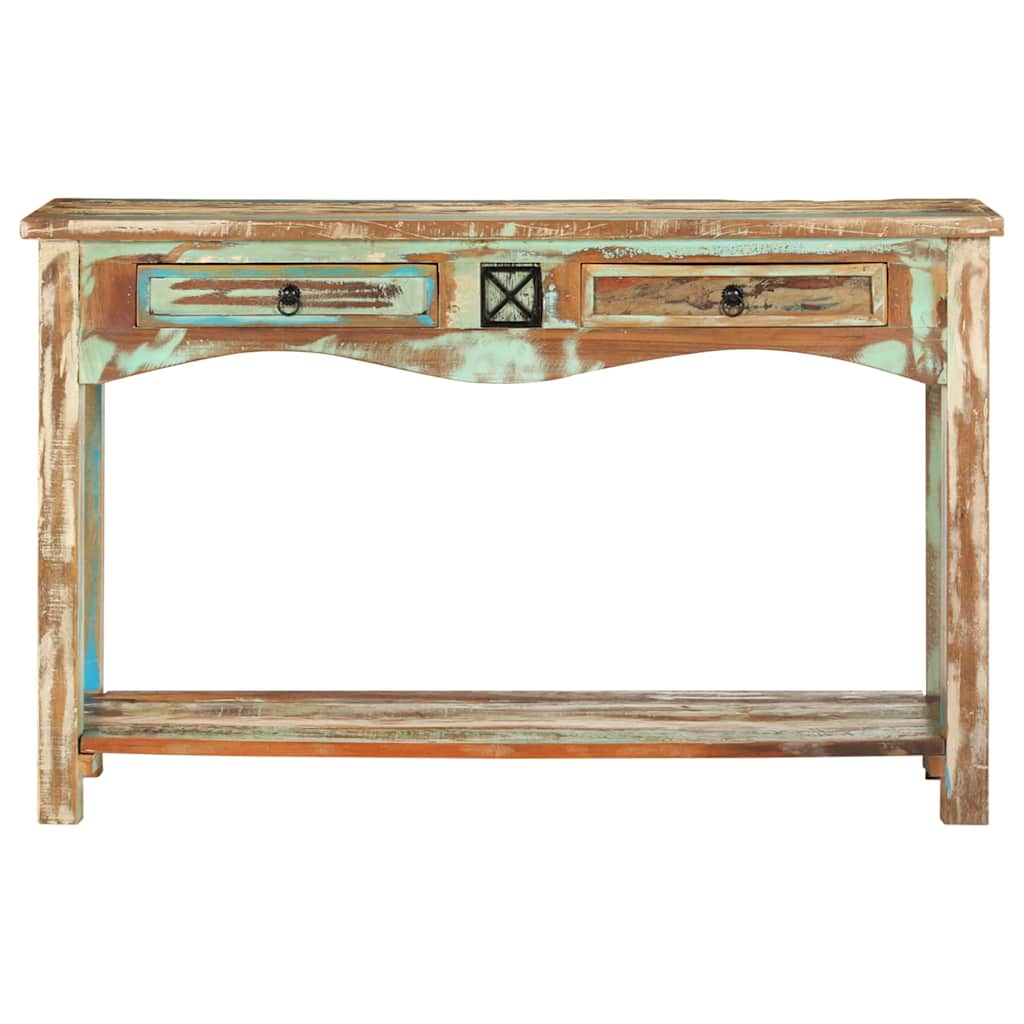 Vidaxl wandtafel 120x40x75 cm massief gerecycled hout
