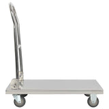 Vidaxl platformwagen 82x53x86 cm roestvrij staal zilverkleurig