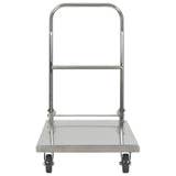 Vidaxl platformwagen 82x53x86 cm roestvrij staal zilverkleurig
