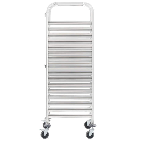 Vidaxl keukentrolley 16-laags 38x55x163 cm roestvrij staal