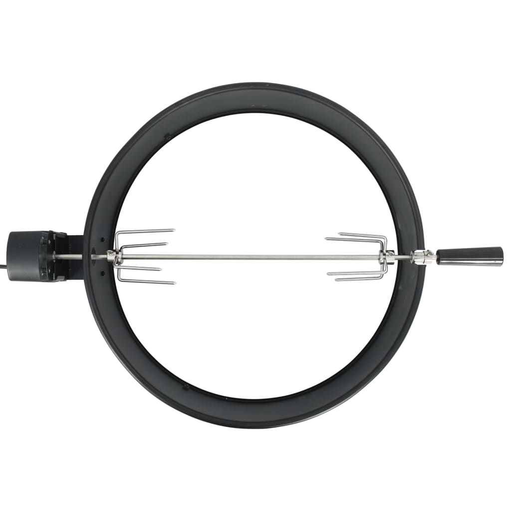 Vidaxl BBQ Rotisserie Ring 57 cm Black