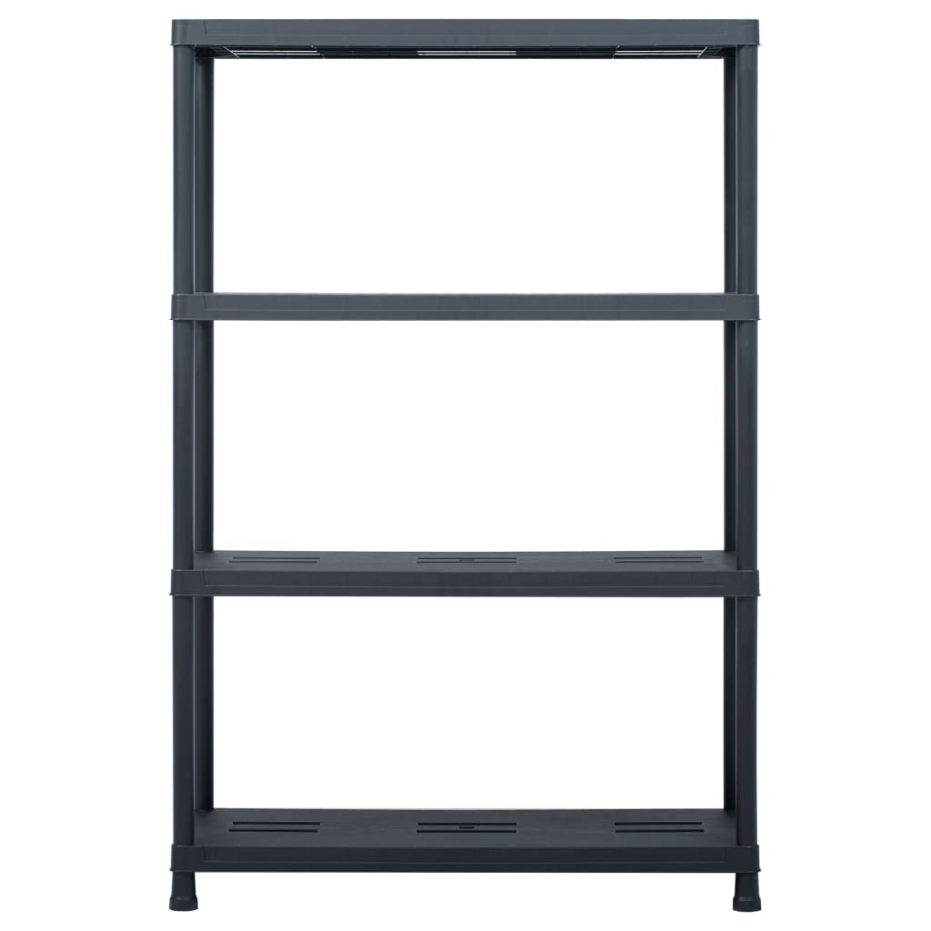 Vidaxl Späichere racks 2 PCs 220 kg 90x4xx18 cm Plastikarplacke