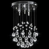 Vidaxl Deckenlampe mit Kristallperlen um 3xG9 Silberfarbe
