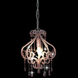 Vidaxl Deckenlampe mit Perlen um E14 Pink