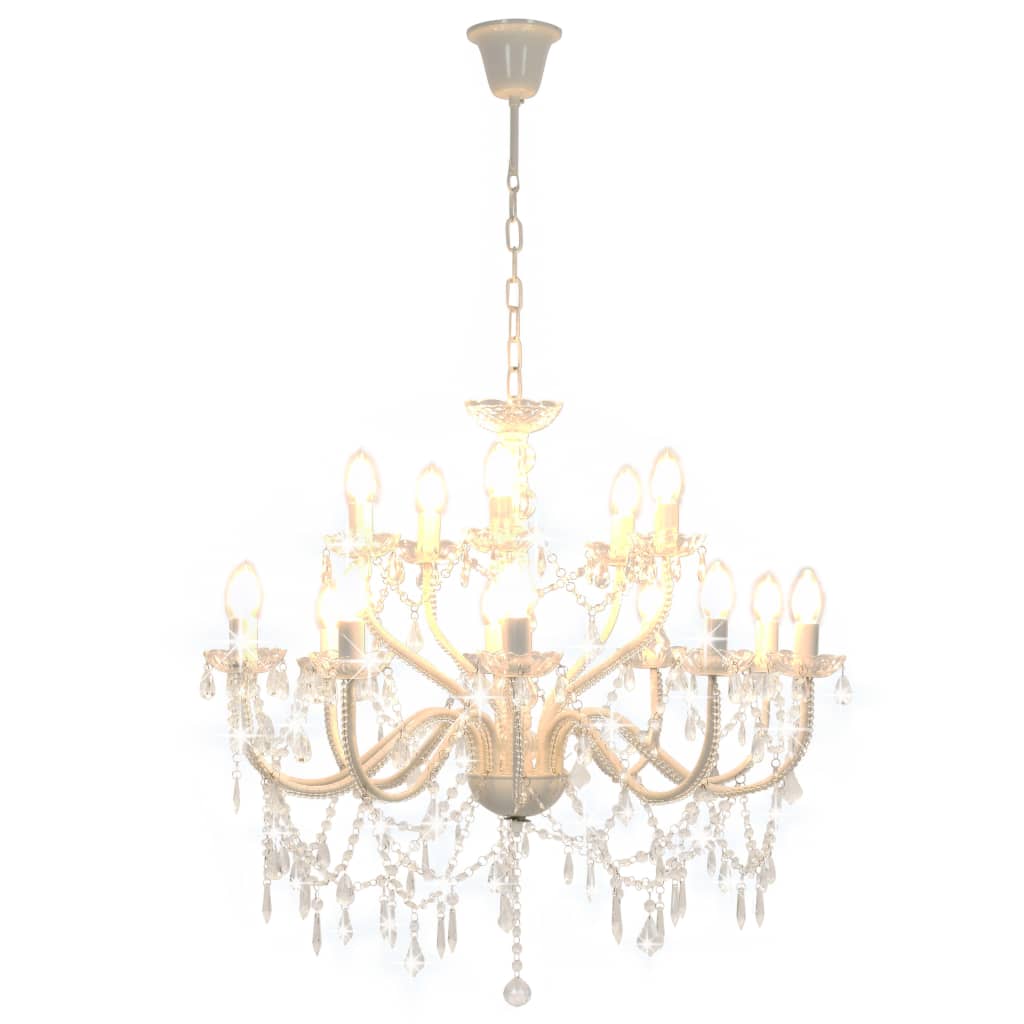 Vidaxl Chandelier 2-Laags 15xe14 White