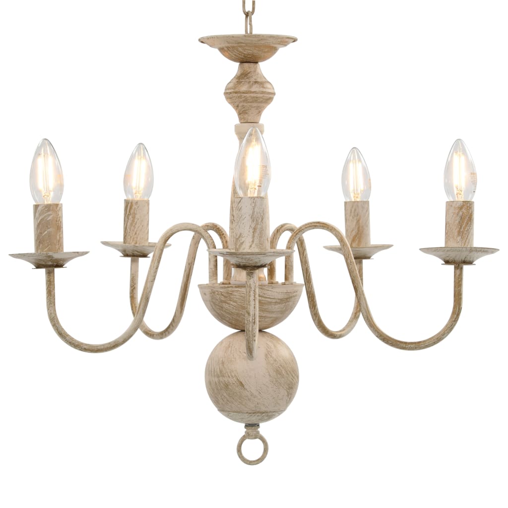 Vidaxl Chandelier 5xe14 antikvit