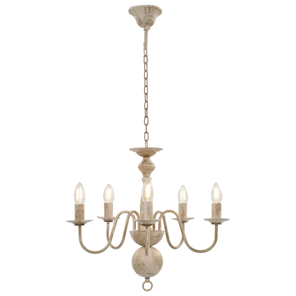 Vidaxl Chandelier 5xe14 antikvit