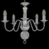 Vidaxl Chandelier 5xe14 stříbrné barvy