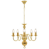 Vidaxl Kronleuchter 5xe14 Goldfarbe