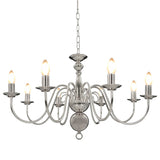 Vidaxl Chandelier 8xe14 Silverfärgad