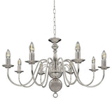 Vidaxl Chandelier 8xe14 Silverfärgad