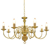 Vidaxl Kronleuchter 8xe14 Goldfarbe