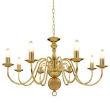 Vidaxl Chandelier 8xe14 Guldfärgad