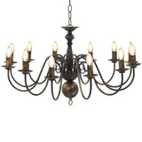 Vidaxl Chandelier 12xe14 Antiques Black