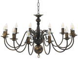 Vidaxl Chandelier 12xe14 Antiques Black