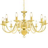 Vidaxl Kronleuchter 12xe14 Goldfarbe