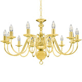 Vidaxl Kronleuchter 12xe14 Goldfarbe