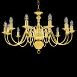 Vidaxl Chandelier 12xe14 guldfärgad