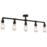 Vidaxl Deckenlampe 5xe27 Schwarz