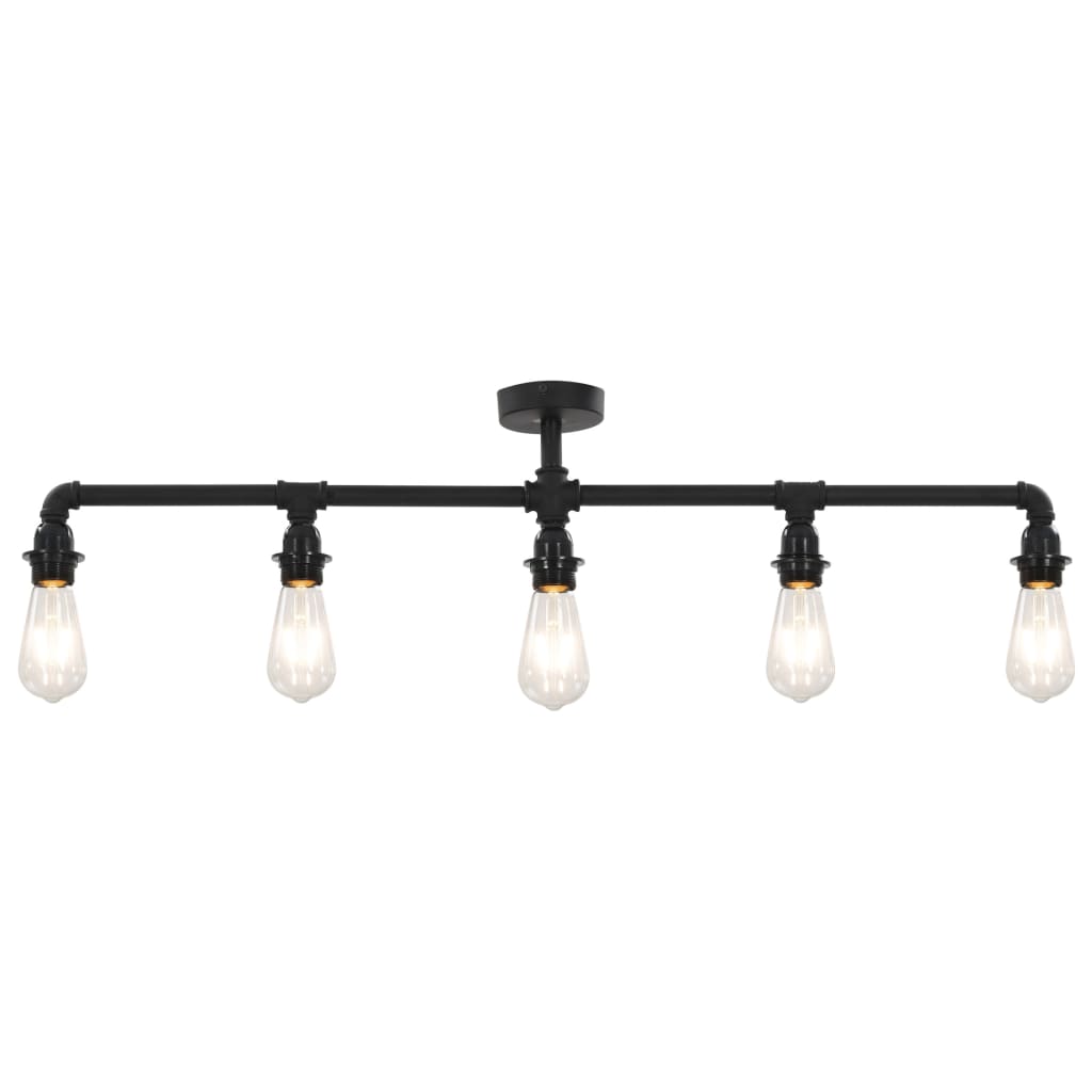 Vidaxl Deckenlampe 5xe27 Schwarz