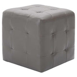 Vidaxl nachtkastjes 2 st 30x30x30 cm kunstleer grijs