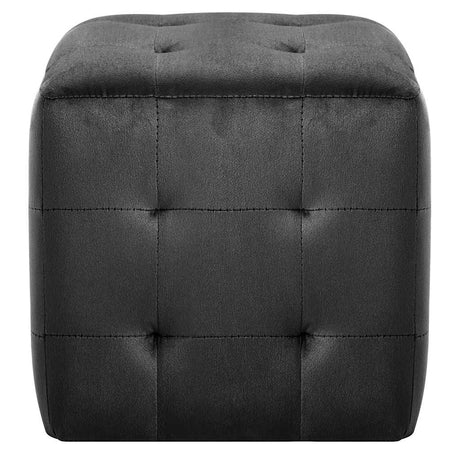 Vidaxl nachtkastjes 2 st 30x30x30 cm fluweel zwart