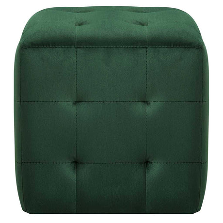 Vidaxl nachtkastjes 2 st 30x30x30 cm fluweel groen
