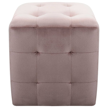 Vidaxl nachtkastjes 2 st 30x30x30 cm fluweel roze