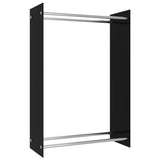 Vidaxl foyer 80x35x120 cm en verre noir