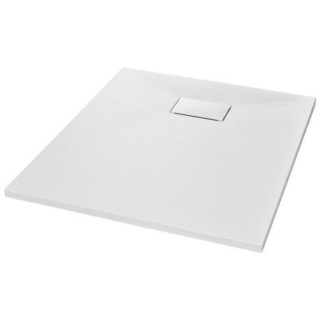 Vidaxl Duschschale 90x70 cm SMC Weiß