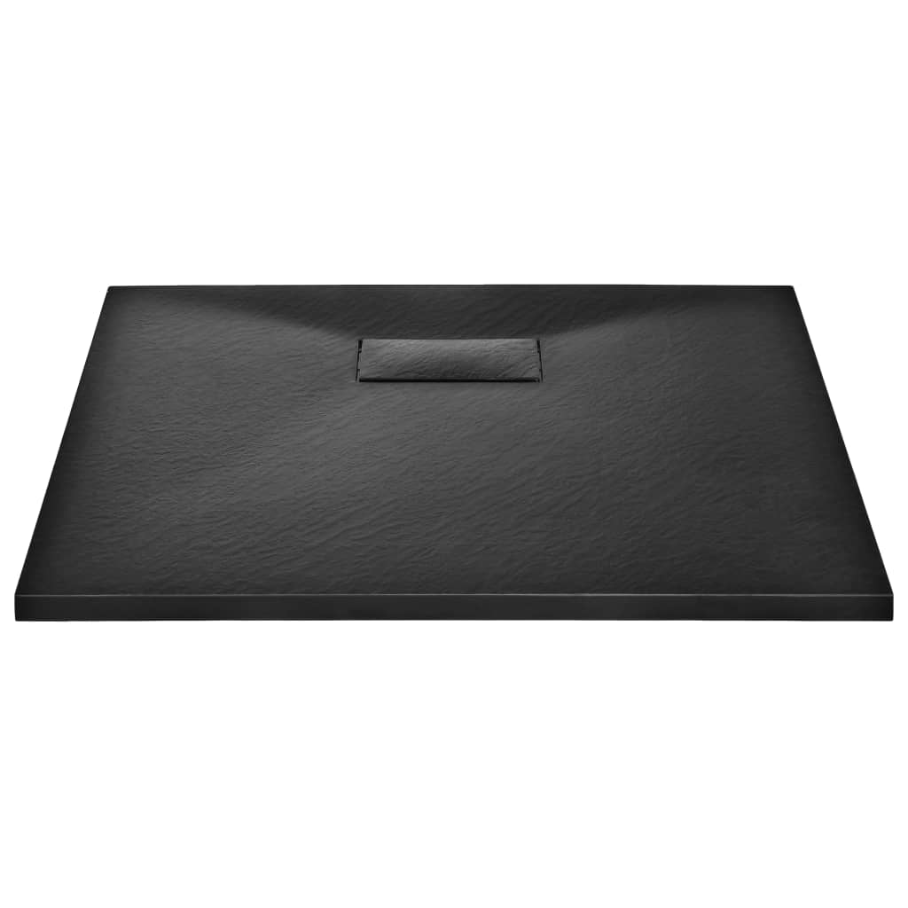 Vidaxl Duschschale 80x80 cm SMC Schwarz