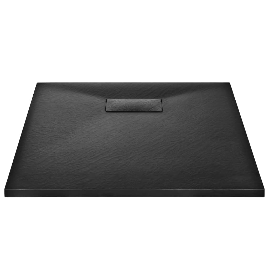 Vidaxl Duschschale 90x70 cm SMC Schwarz