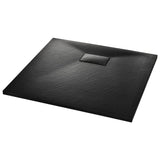 Vidaxl shower tray 90x80 cm SMC Black