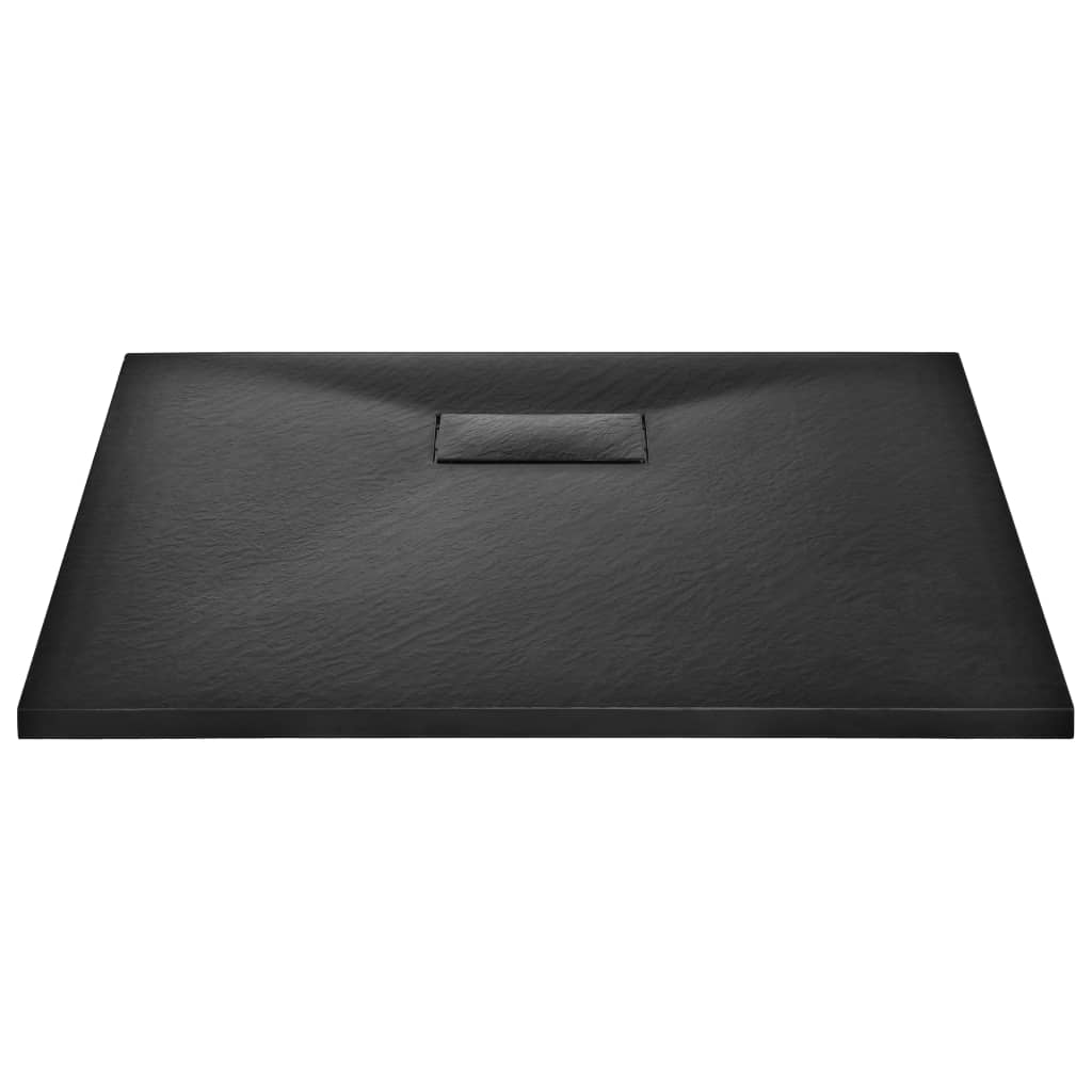 Vidaxl shower tray 90x80 cm SMC Black