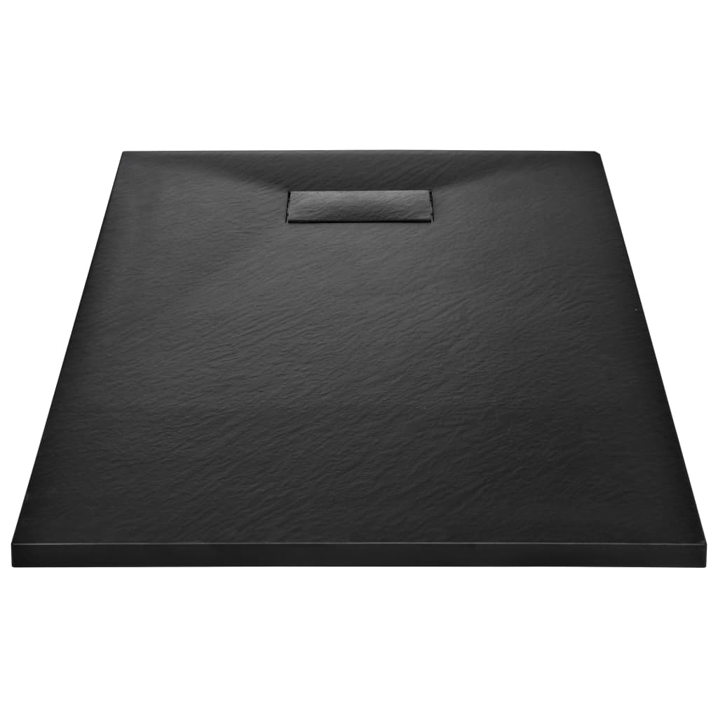 Vidaxl Duschschale 120x70 cm SMC Schwarz