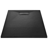 Vidaxl Duschschale 120x70 cm SMC Schwarz