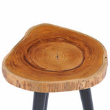 Vidaxl salontafel 40x45 cm massief teakhout