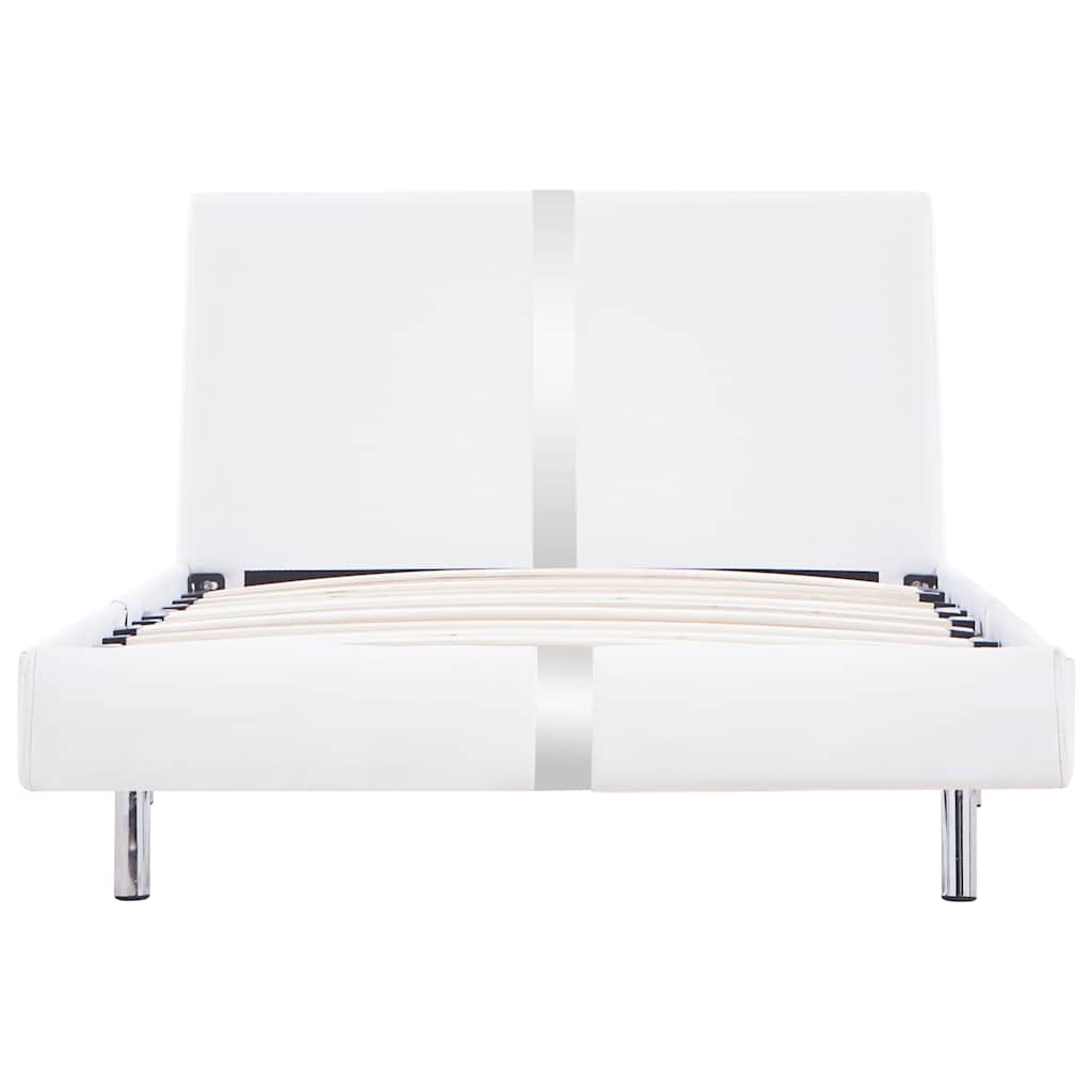 Vidaxl bedframe kunstleer wit 90x200 cm