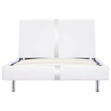 Vidaxl bedframe kunstleer wit 90x200 cm