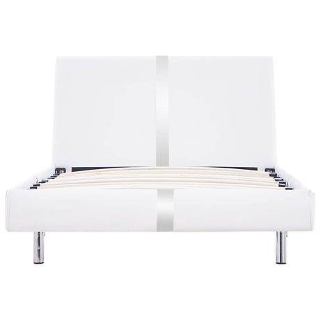 Vidaxl bedframe kunstleer wit 90x200 cm